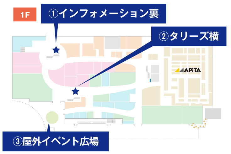 1Fの地図