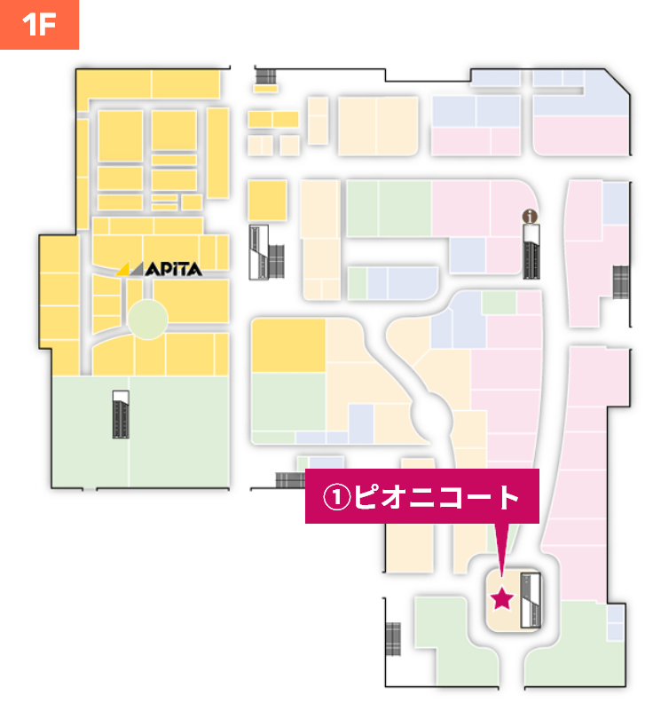1Fの地図
