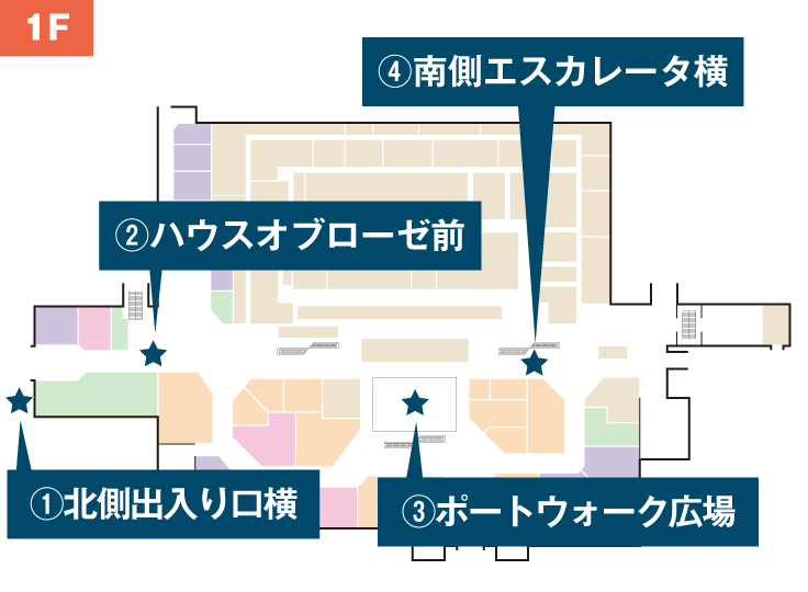 1Fの地図