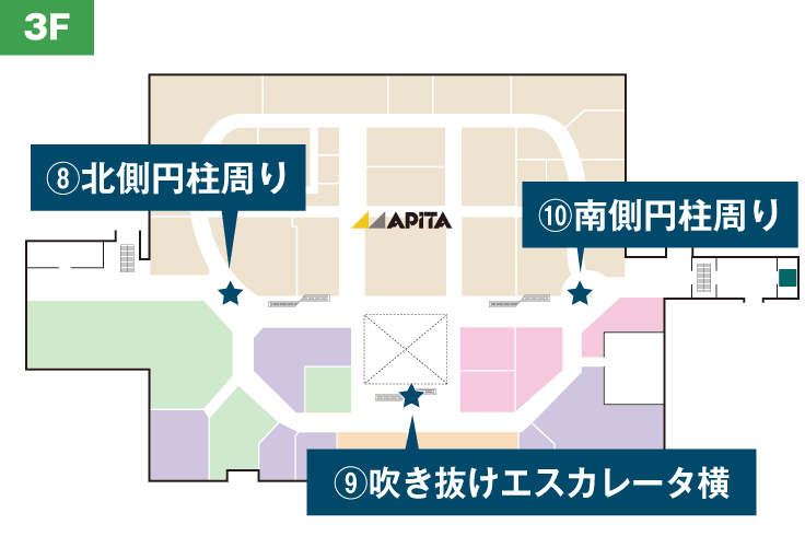 3Fの地図