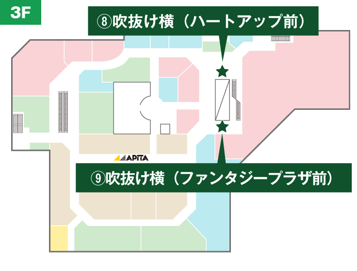 3Fの地図